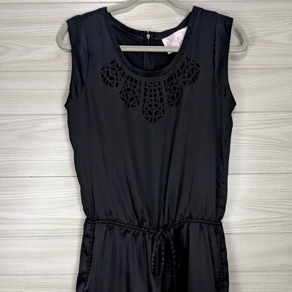 Rory Beca F21 Satin Black Romper Small - Picture 2 of 5